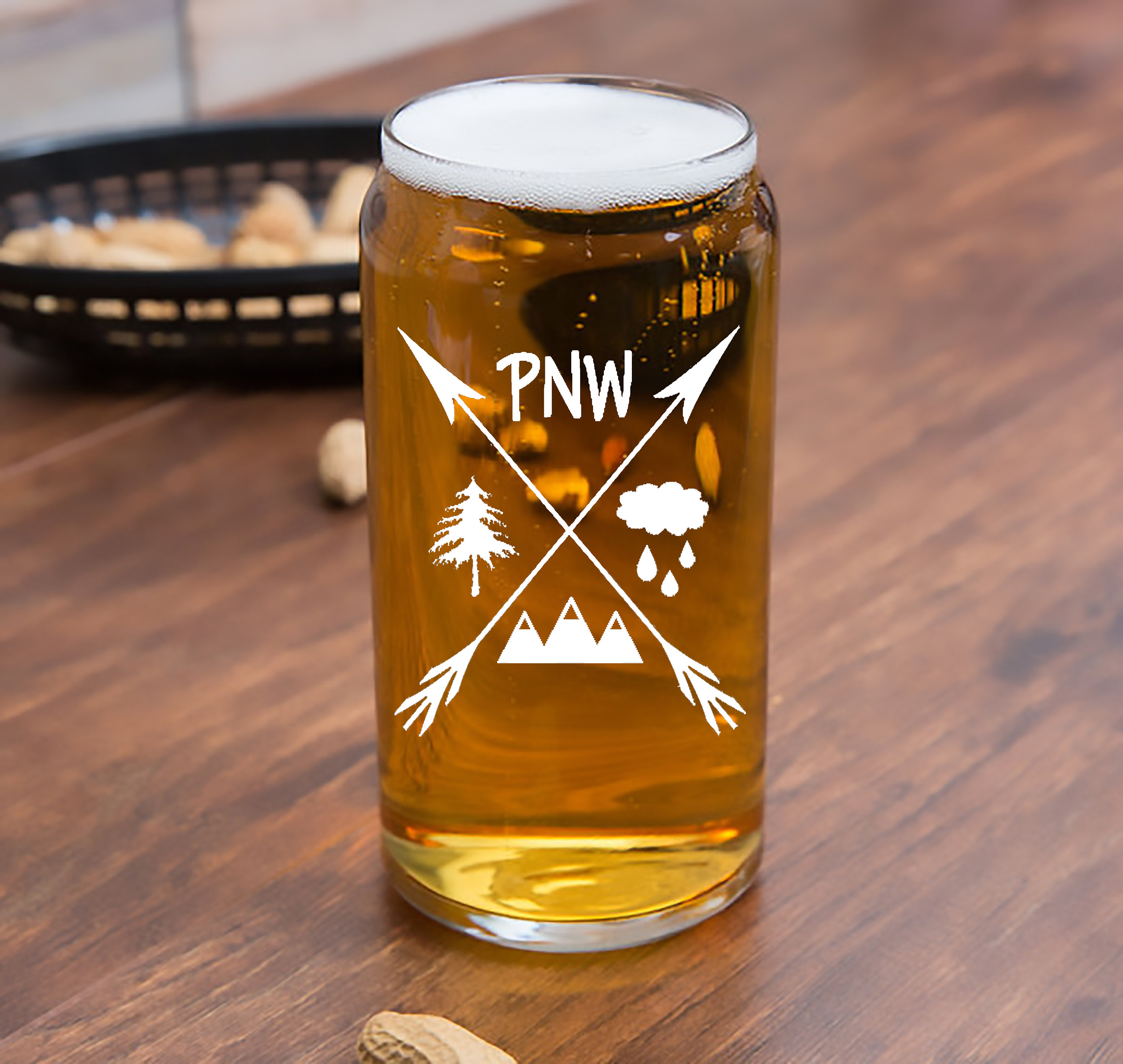 Custom Pint Glass Personalized Craft Beer Glasses Groomsmen | Etsy