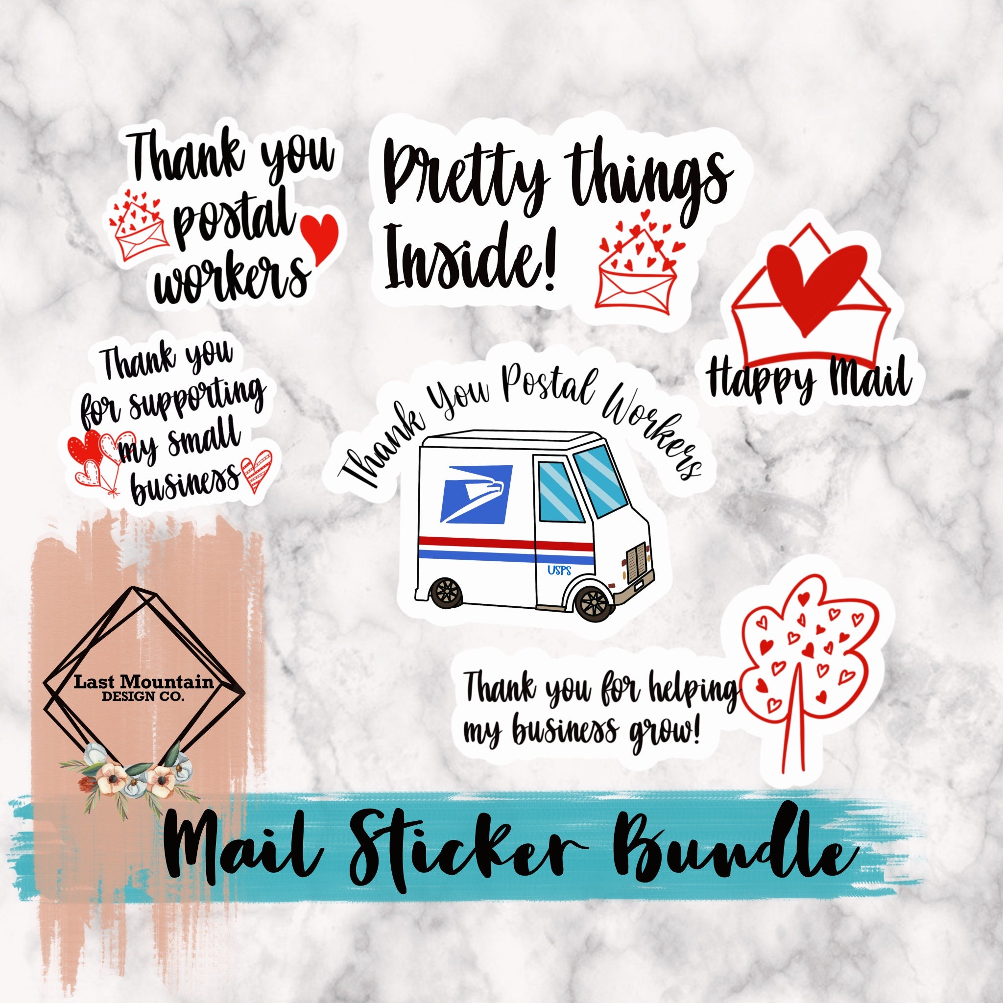 Download PRINTABLE STICKER Small Business Sticker Bundle PNG File ...