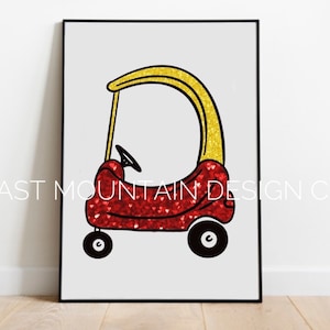 IMPRIMERABLE Cozy Coupé Glitter Car, fichier JPG