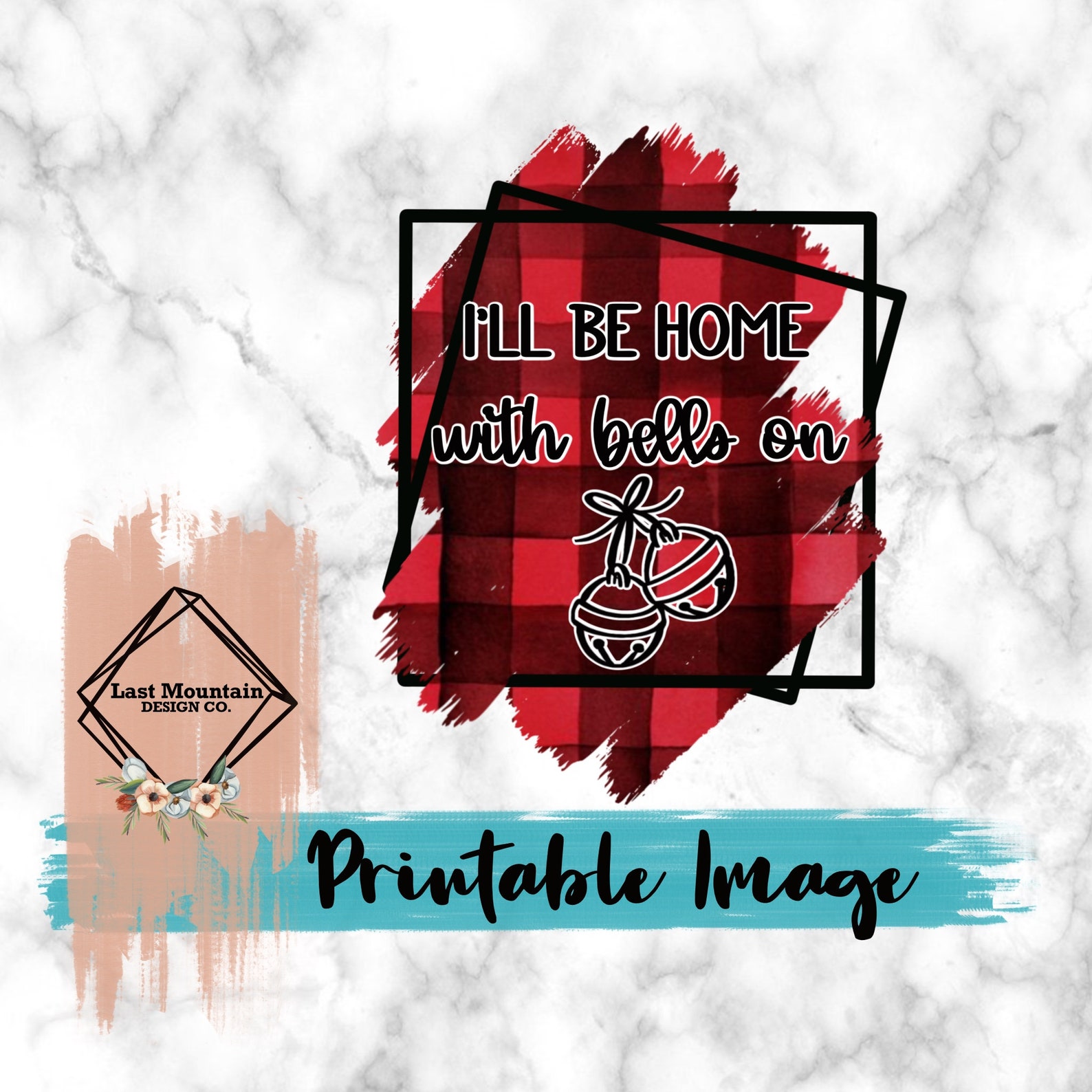 PRINTABLE I'll Be Home With Bells On PNG File Etsy