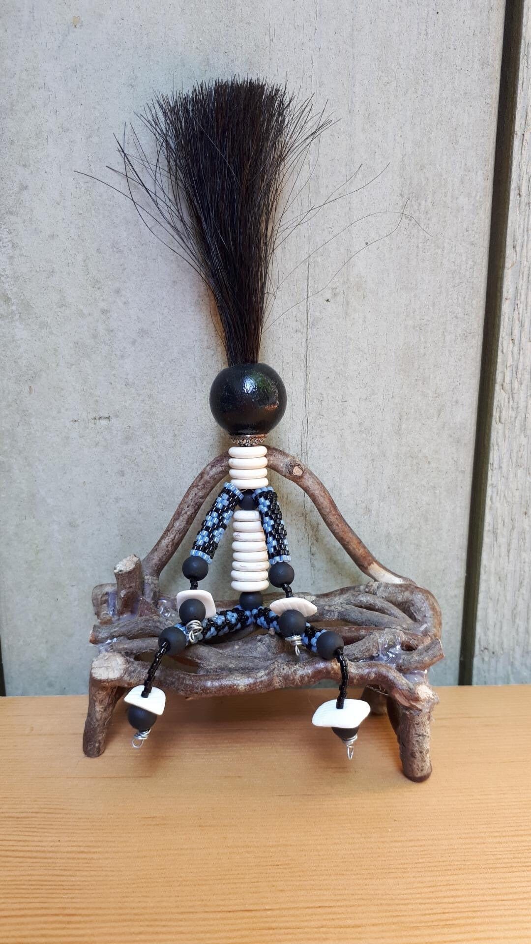 Voodoo Shells Posable Beaded Voodoo Friend. Made With Real Horse Hair, Swarovski ...
