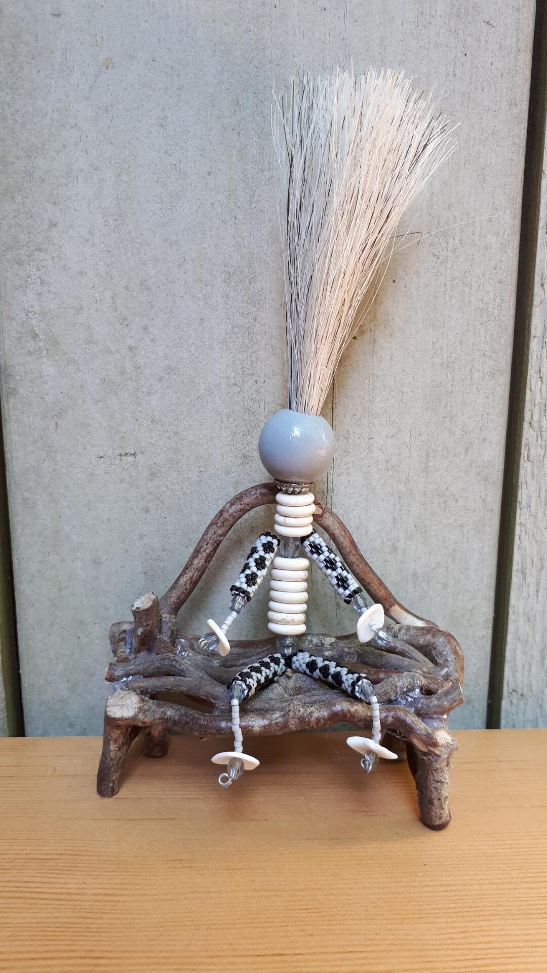 Voodoo Shells Posable Beaded Voodoo Friend. Made With Real Horse Hair, Swarovski ...