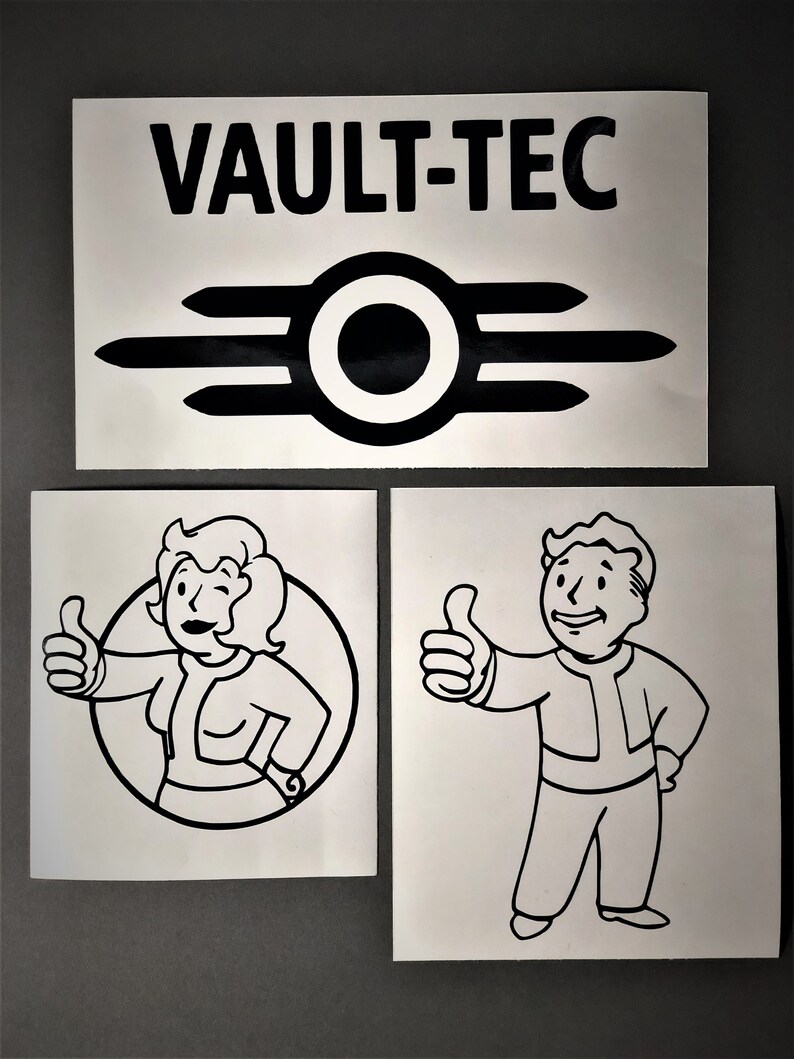 Fallout themed vinyl car decals Etsy