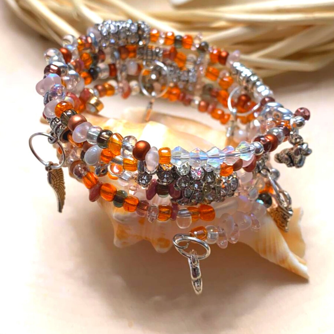 Expensive looking custom Beaded bracelets with adorable Etsy