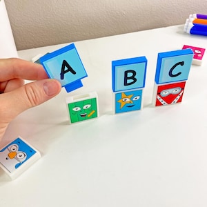Alphaland A - Z, stapelbare Click In Blöcke - Auslaufsicher