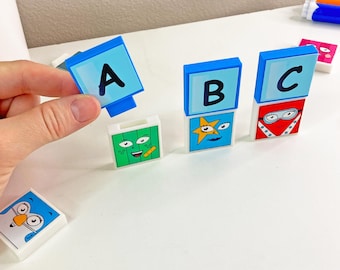 Alphablocks A - Z、大文字と小文字、防水、傷防止、紫外線耐性