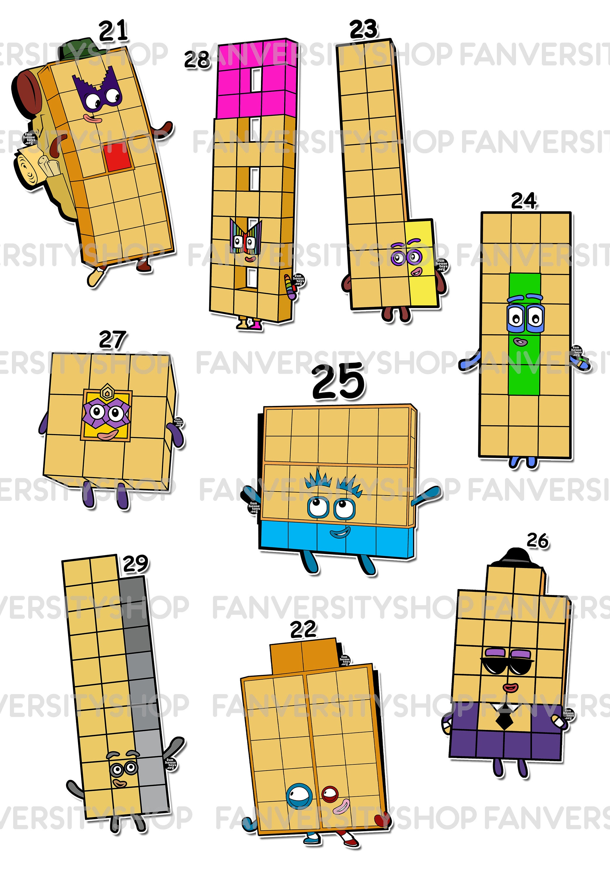 Numberblocks,Colourblocks,Alphablocks4冊 Number Magnetic Set 1 to 100 and Multiplication - Etsy