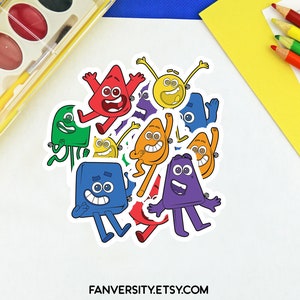 Colour Blocks Sticker - For Kindergarten and Preschool - Learning Colors