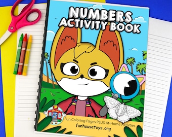 Libro para colorear de criaturas: Actividad de números para jardín de infantes