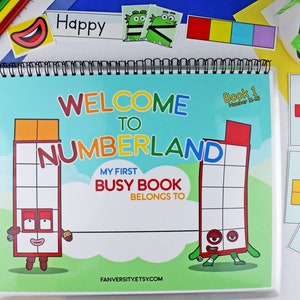 Numberblocks 11 to 20 Busy Binder Book - Activity Book for Pre-K and Kindergarten - Back to School,Counting,Tell the Time