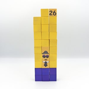 Number 26 to 30 Blocks Stackable Wooden Blocks - Etsy