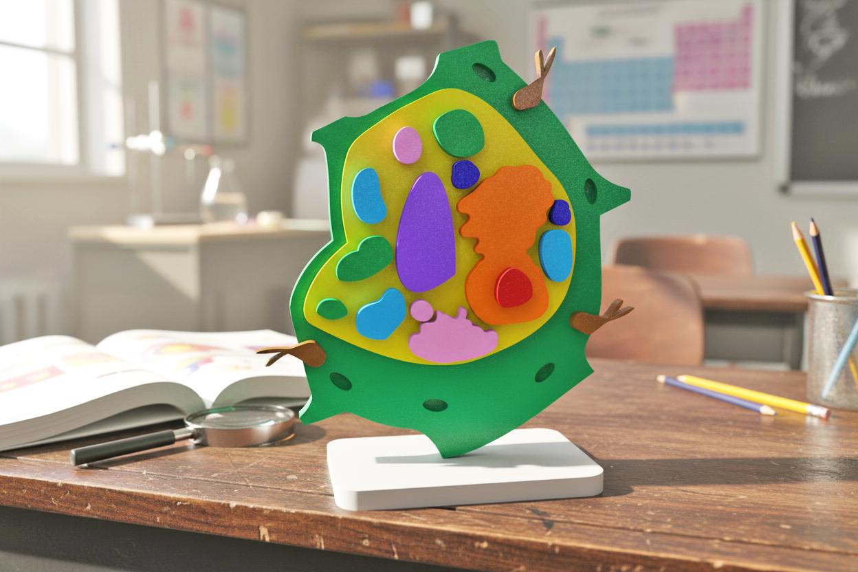 3D Plant Cell Puzzle Model - Hands-On Learning & Display - STEM For Kids -Montessori