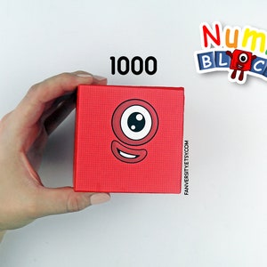 Number 1000 Block - 3 Inch Wooden Block