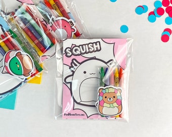 Squish Coloring Activity Set - Party Favor for Birthday Celebration