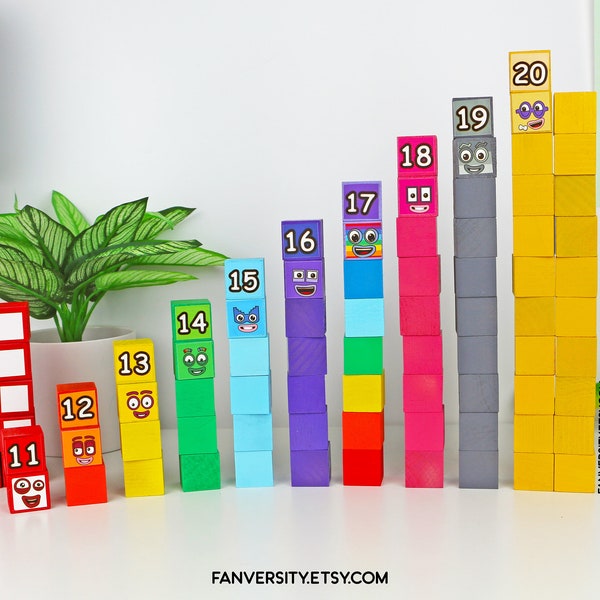 Numberblocks 1 10 Stackable Etsy Ireland