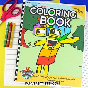 Numberblocks 1 to 10 Blocks Coloring Book - Prints