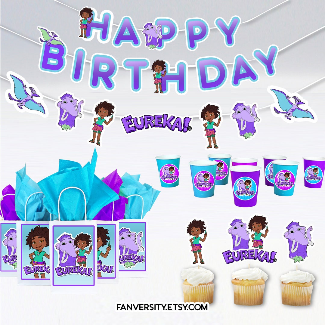 Eureka Party Supply Eureka Birthday Party Banner, Birthday Bags, Party