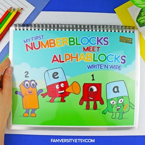 Number 1 to 20 meet Alphabet Write and Wipe Book for Preschool, Kindergarten