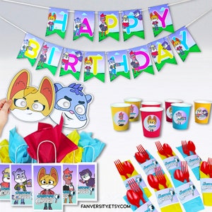 Creature Party Supply - Creature Cases Birthday Party Banner, Birthday Bags, Party Cups and Party Napkins