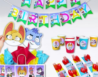 Creature Detectives Birthday Party Supplies: Banner, Bags, Cups, Napkins
