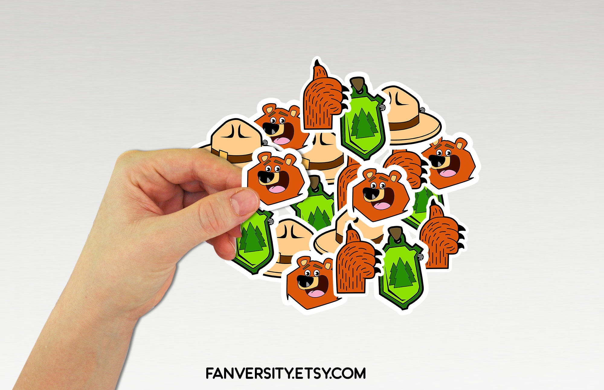 Grizzy and Forest Ranger Confetti for Kids - Birthday Party Decorations