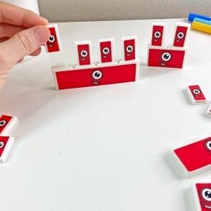 Numberland Multiplication, Stackable Click In Blocks - Spillproof