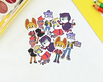 Creature Sticker Set: Waterproof Vinyl Decals for Kids