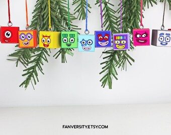 Number 1 to 20 Christmas Ornaments
