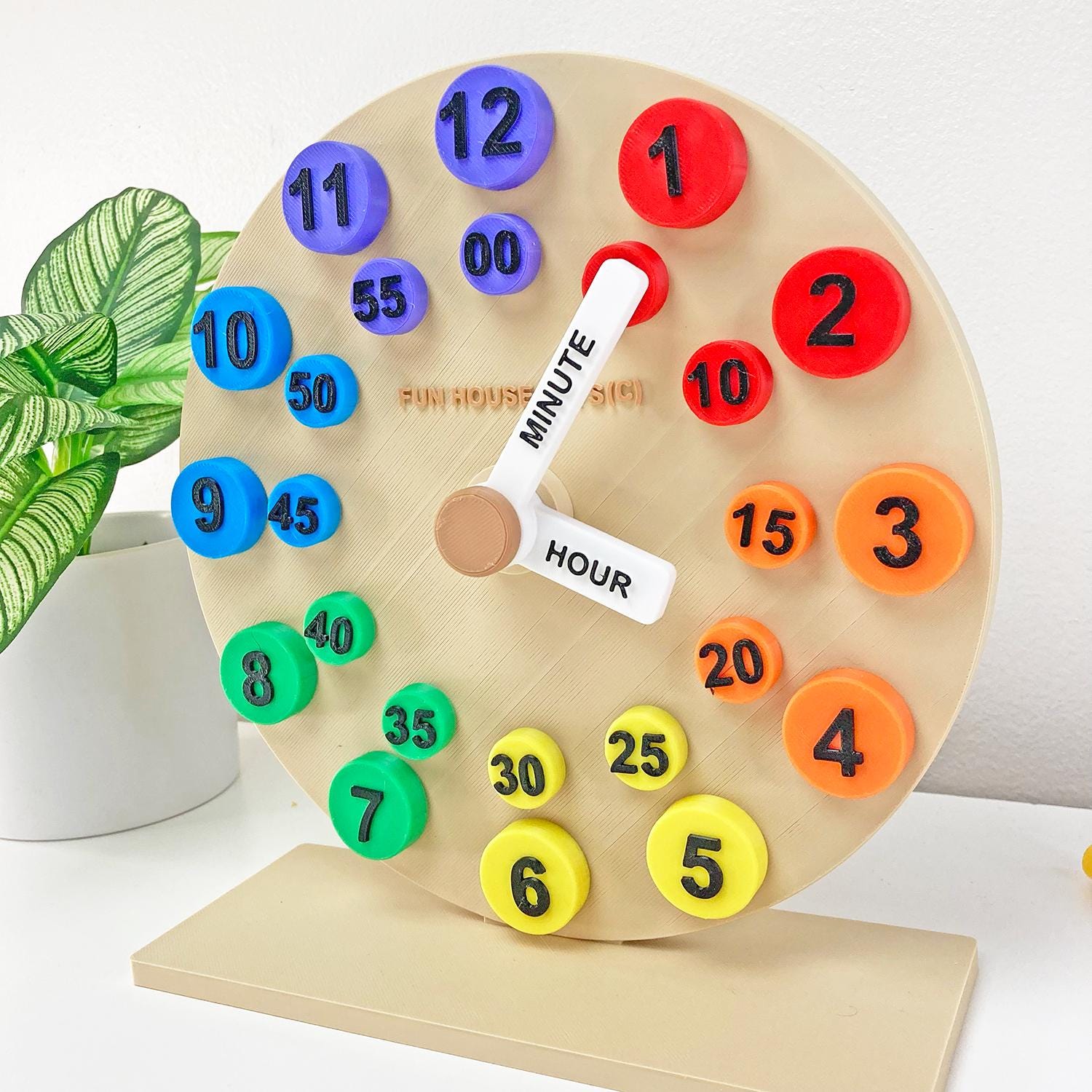 Multi Learning Clock Montessori Learning Clock: Build & Learn Time - Classroom Homeschool ...