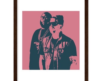 Run The Jewels (RTJ) Premium Matte Paper Wooden Framed Poster