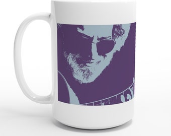 Jerry Garcia White 15oz Ceramic Mug