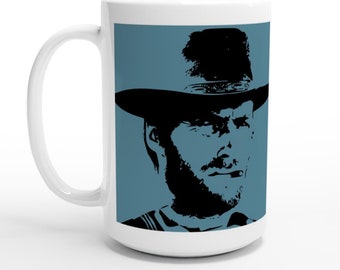 Clint Eastwood White 15oz Ceramic Mug