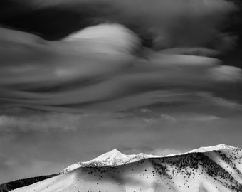 Lenticulars Forming, Boulder Mountains | Landscape Photography | Photographic Print, Canvas, Metal | Fine Art | Wall Decor |