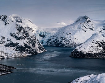 Northwestern Glacier Harris Bay, Kenai Fjords National Park Alaska | Fine Art Landscape Photography | Print, Canvas, Metal | Home Wall Decor