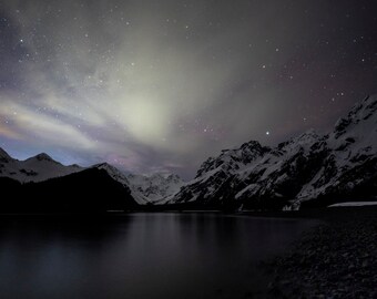 Starry Night in Thumb Cove, Resurrection Bay, Seward, Alaska | Fine Art Landscape Photography | Print, Canvas, Metal | Home Wall Decor