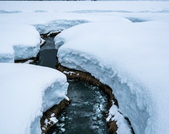 Snowy Creek, Spring Storm, Kenai Fjords National Park Alaska | Fine Art Landscape Photography | Print, Canvas, Metal | Home Wall Decor