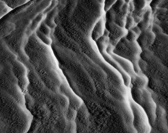 Sastrugi #1 | B&W Detail of Wind Swept Snow | Landscape Photography | Photographic Print, Canvas, Metal | Fine Art | Wall Decor