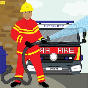 Fireman Jigsaw Puzzle with free digital download
