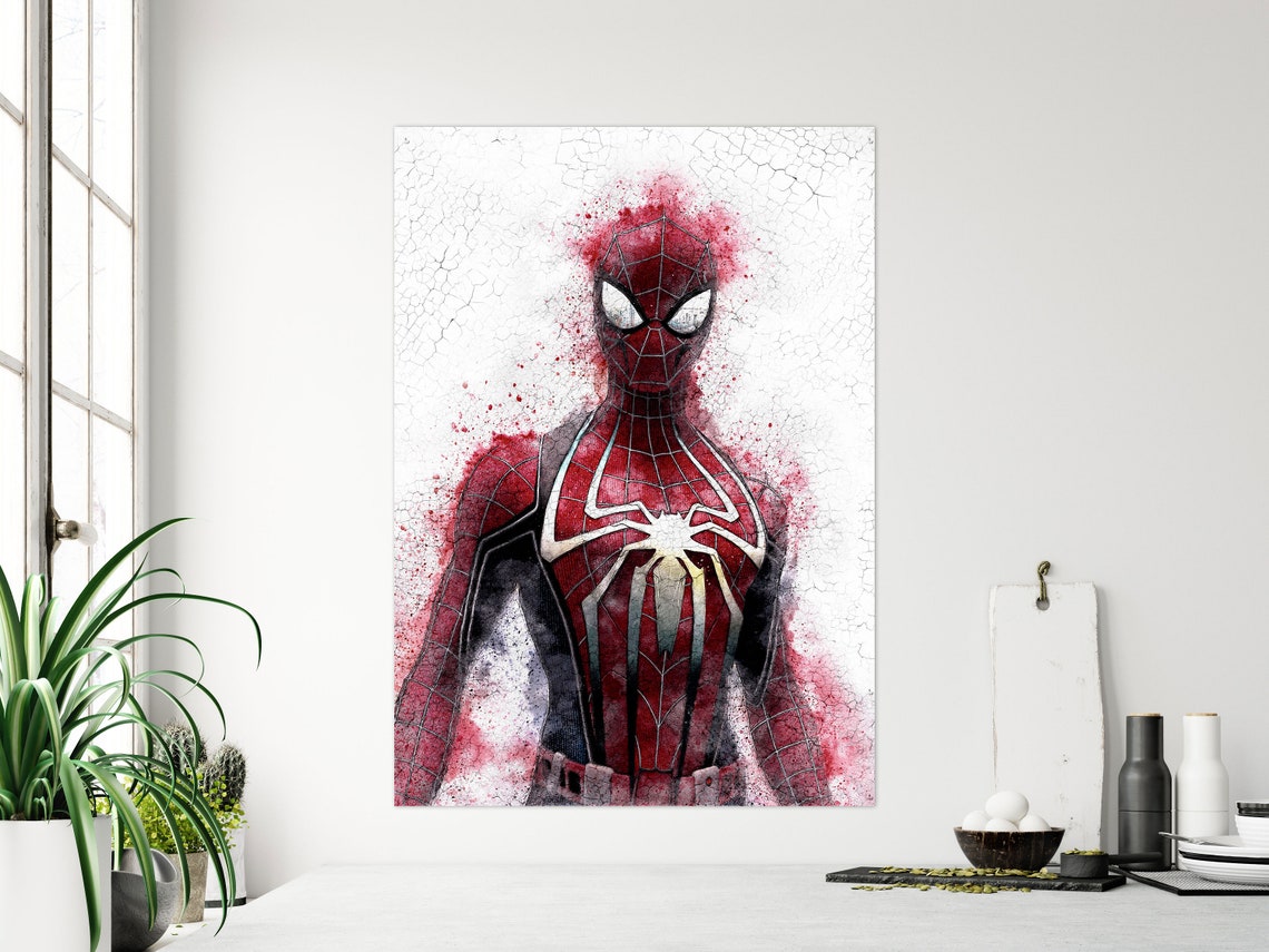 Spider-man Wall Art Print Marvel Universe Movie Poster on | Etsy