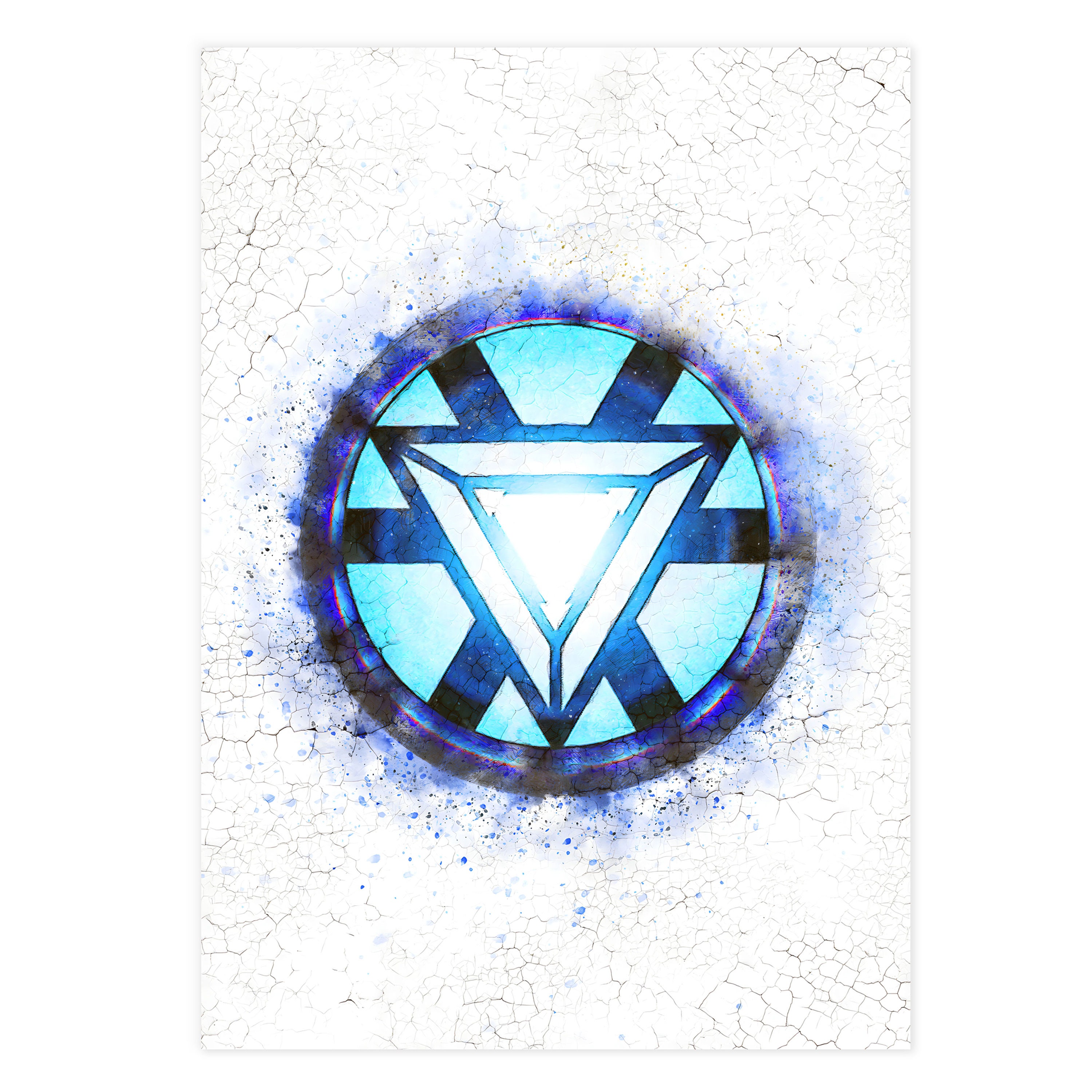 Iron Man Logo Avengers Endgame Arc Reactor Movie Poster - Etsy Israel