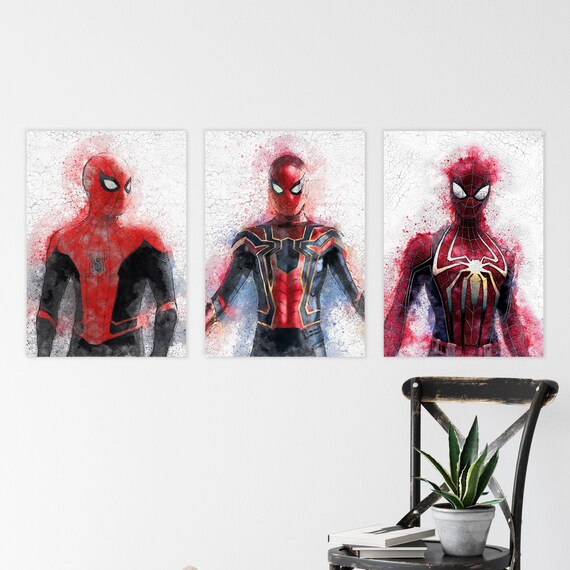 Buy Spider-man Trilogy Wall Art Prints Set of 3 Spiderman Movie Online in  India - Etsy