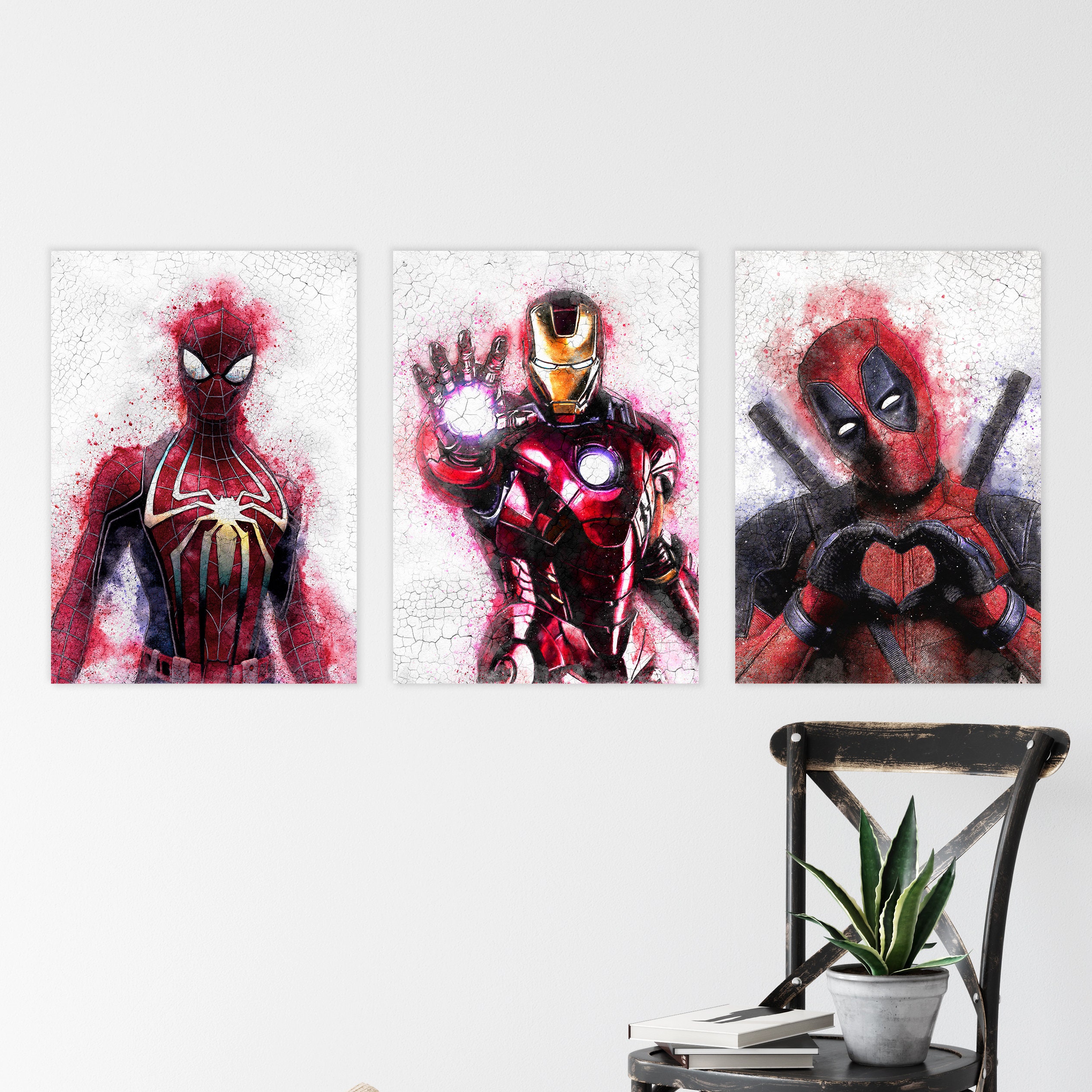Deadpool 3 - Film Movie Poster - Best Print Art Reproduction Quality Wall  Decoration Gift - A0Canvas (40/30 inch) - (102/76 cm) - Stretched, Ready to