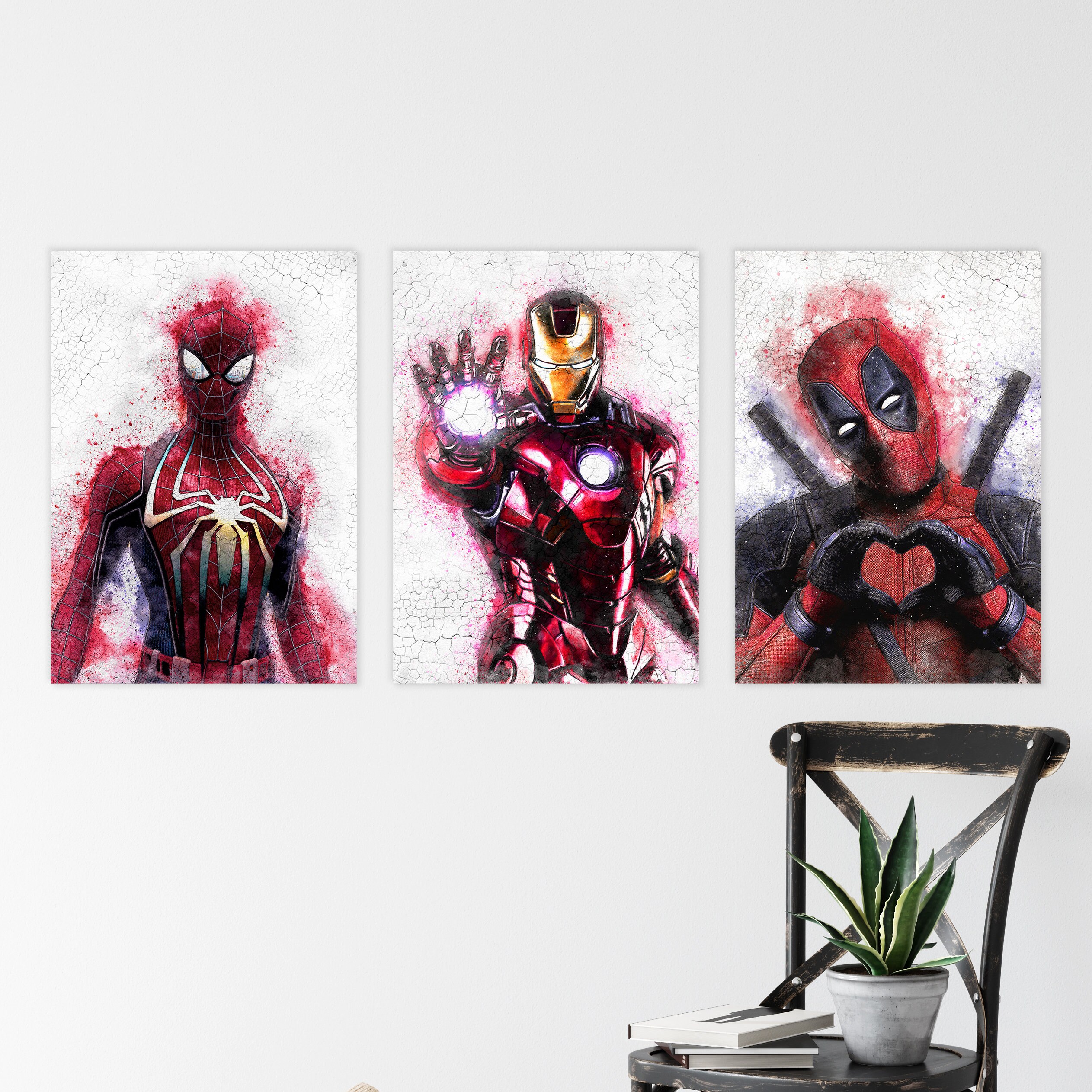 Art Print Promo Poster DEADPOOL 3 Ryan Reynolds MARVEL Film Gift Wall Decor  2024