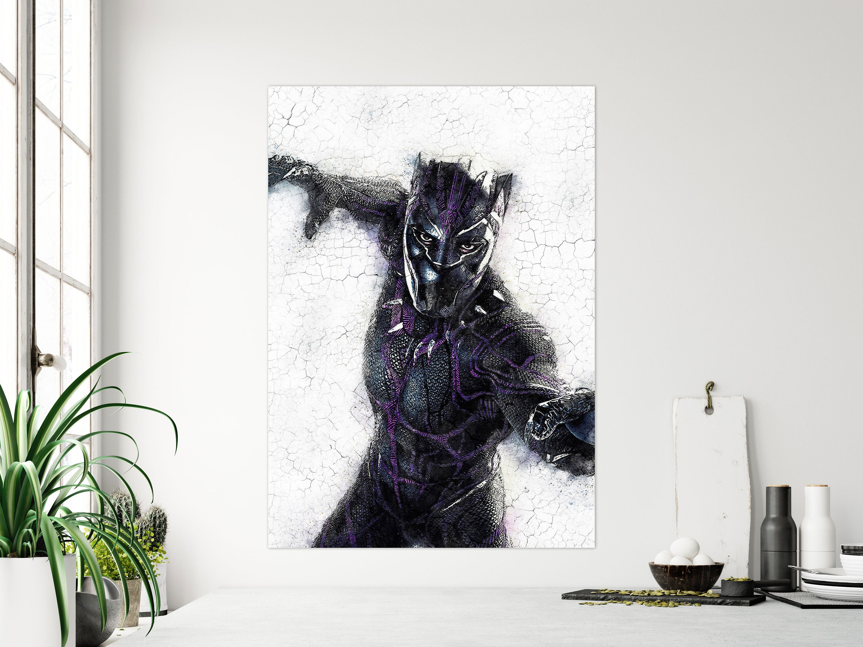 Black Panther Wall Art Print Marvel Movie Posters on 100 Etsy