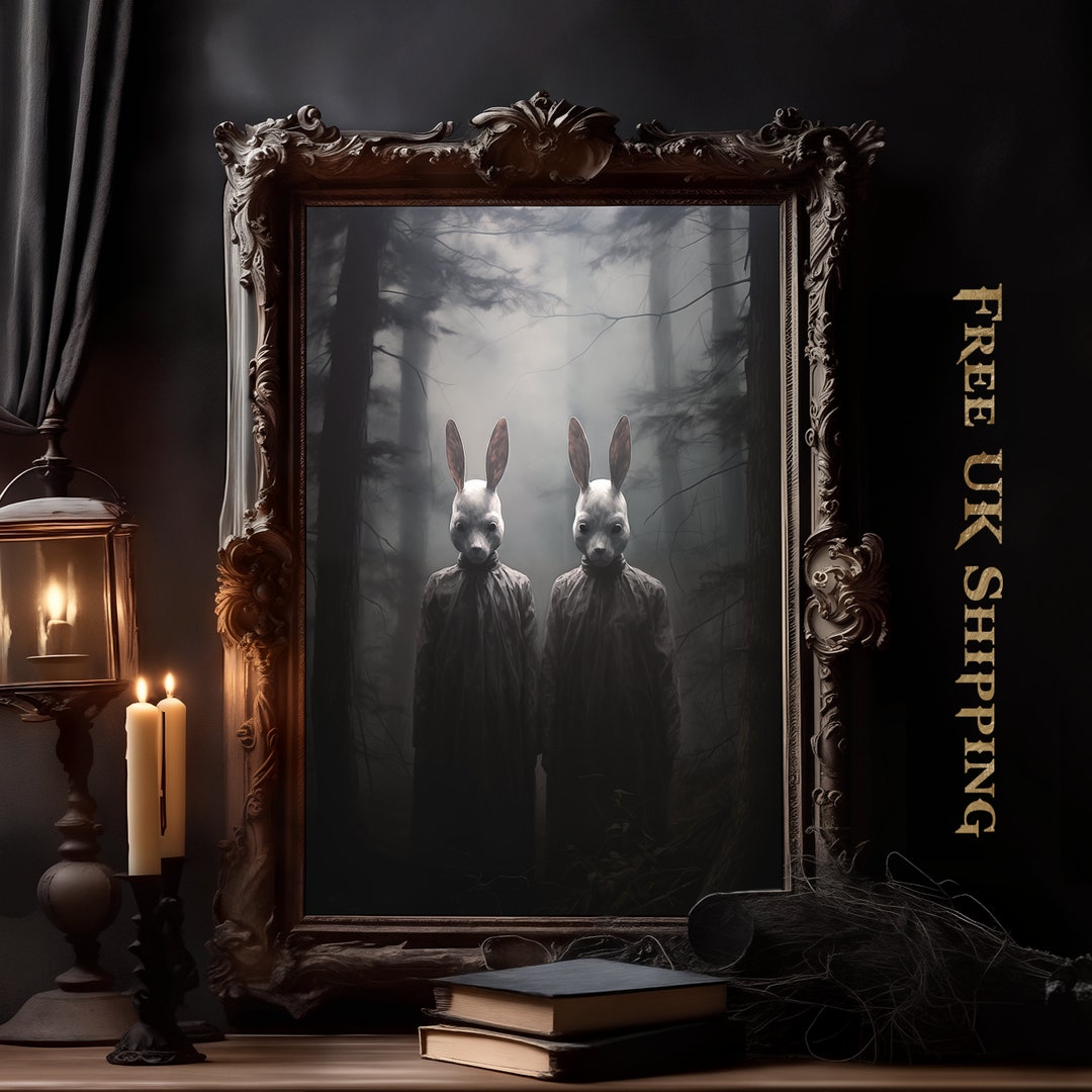 Rabbit Cult Vintage Print Dark Academia Poster Gothic Occult - Etsy