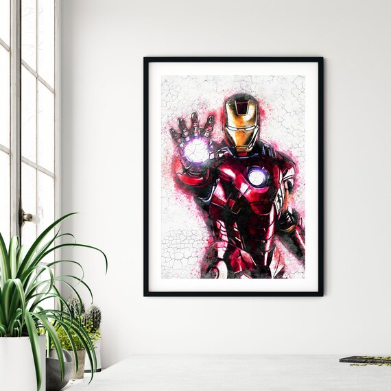 Super Hero Iron Man Avengers End Game Art Wall - POSTER 20x30