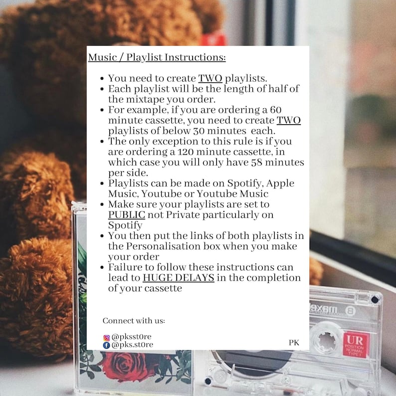 Personalised Audio Cassette | Custom Retro Mixtape Gift| Vintage Music Customised Mixtape for Valentine’s, Birthdays & Anniversaries! image 3