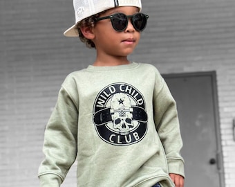 Bluza jesienna dla chłopców Wild Child Club | Bluza jesienna dla maluchów | Modne ubrania jesienne dla chłopców | Bluza jesienna dla maluchów | Bluza dla niemowląt i młodzieży