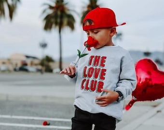 男の子用バレンタインデー衣装 | 子供用バレンタインスウェットシャツ | キッズバレンタインTシャツ | かわいいバレンタインデー衣装 | バレンタインデーシャツ
