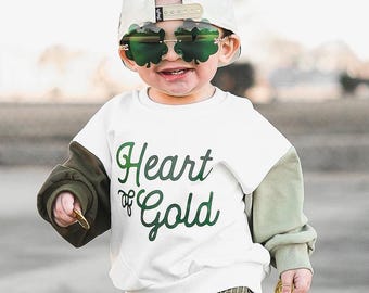 Toddler St. Patrick's Day Sweatshirt | Kids Green St Patricks Day Shirt | Unisex Baby, Toddler, Youth St Patricks Day Lucky Sweatshirt